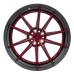 ZP.MODULAR 1 | SUPER DEEP CONCAVE - Blood Red Center / Matte Gunmetal Lip